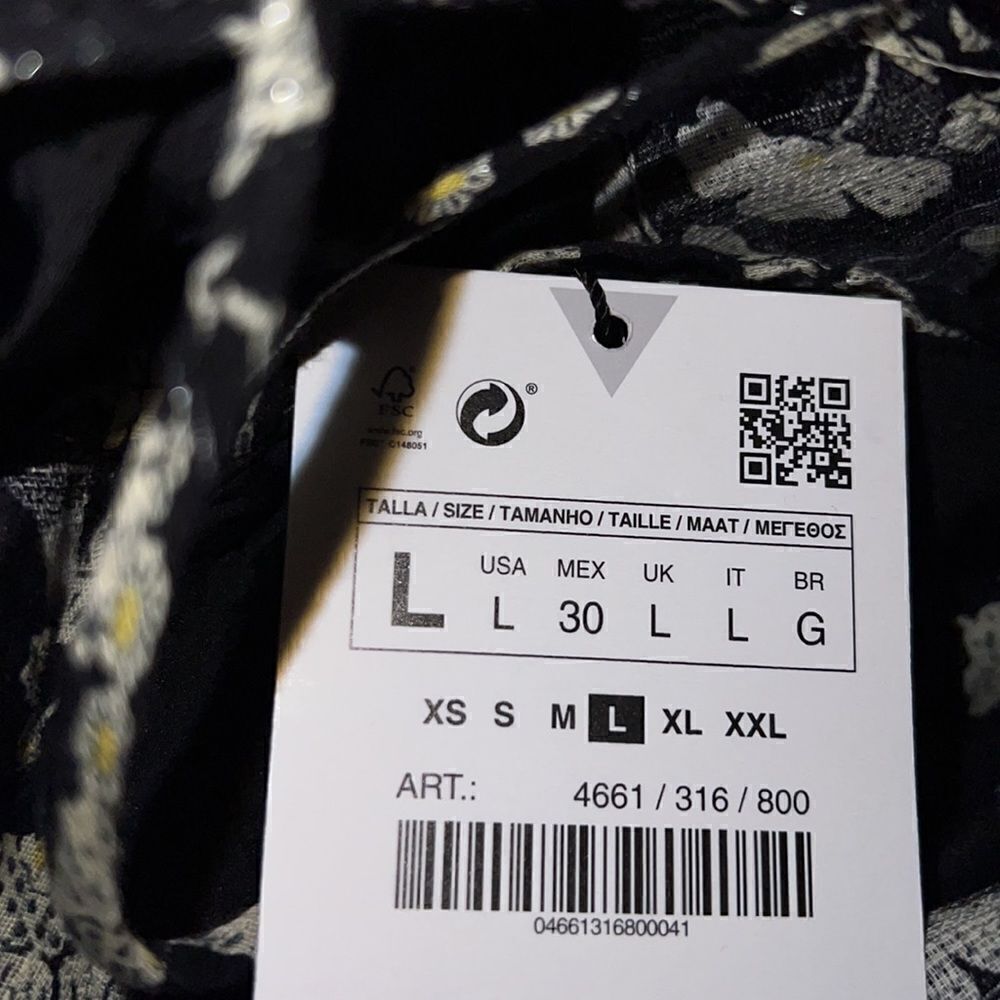 ZARA Black Floral Metallic Thread Romper NWT Sizes S M L Strappy Flowy Jumpsuit - Picture 12 of 12